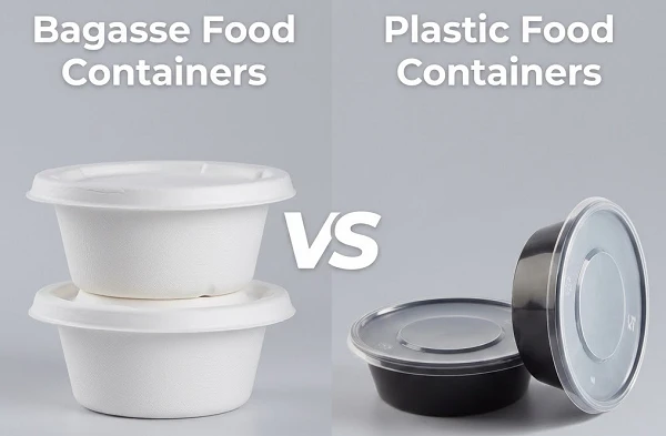 Bagasse Food Containers vs Plastic Food Containers Bagasse Food Containers vs Plastic Food Containers