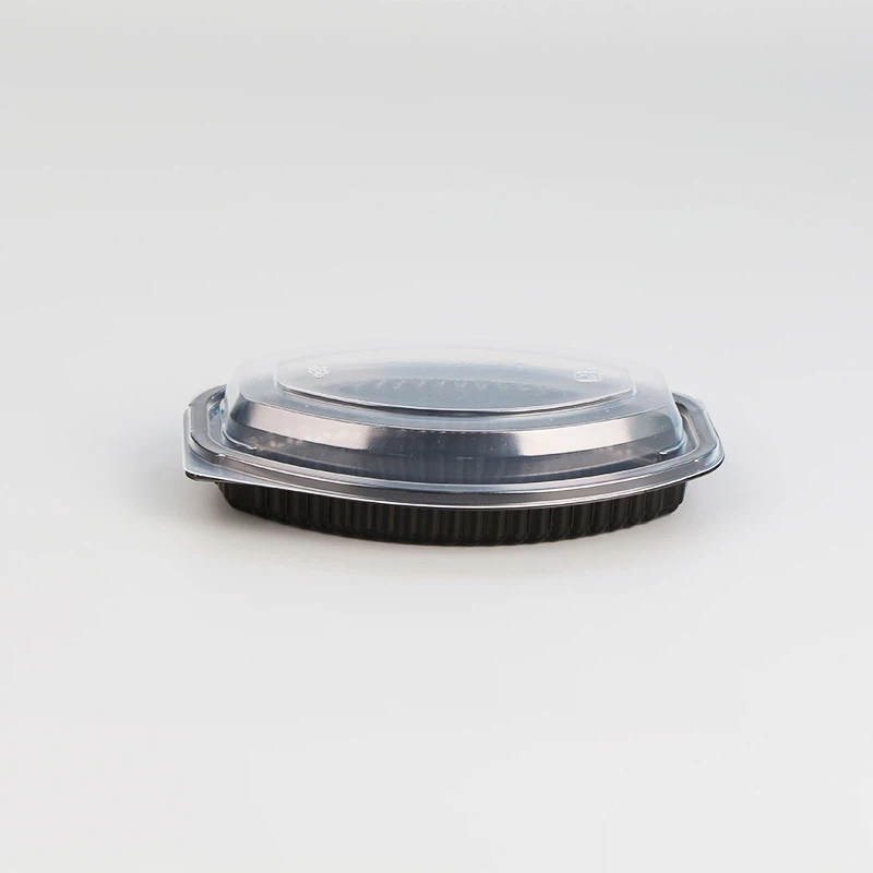 Oval Food Storage Containers With Clear Dome Lids